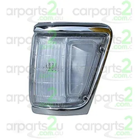 Left Front Corner Light for Toyota Hilux 4WD Utility, Chrome Trim with Clear Hump (10/1991 to 8/1997)